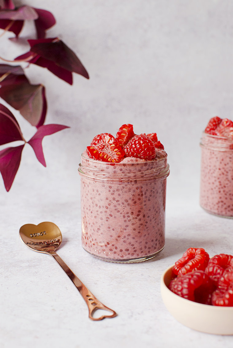 Pudding De Chia La Framboise Vegan Et Sans Gluten Douce Addiction