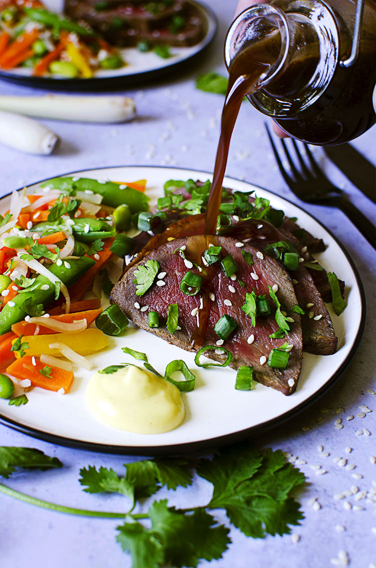 Tataki de boeuf (facile et rapide) - Douce Addiction